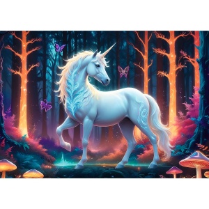 PUZZLE TREFL 1000 UNICORNUL MISTIC - Img 2