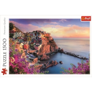 PUZZLE TREFL 1500 MANAROLA ITALIA - Img 3