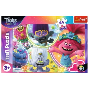PUZZLE TREFL 24 MAXI LUMEA MUZICALA A TROLILOR - Img 3