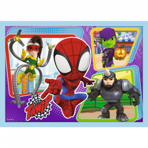 Puzzle Trefl 4 in 1 - Echipa Spidey, 12/15/20/24 piese - Img 5