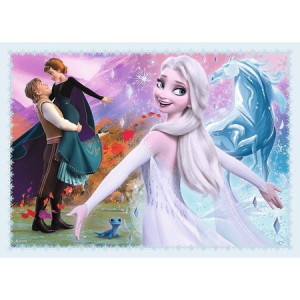 Puzzle Trefl 4in1– Frozen Magie in Padure,207piese - Img 3