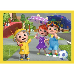 PUZZLE TREFL 4IN1 COCOMELON PREZENTAREA FAMILIEI - Img 3