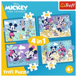 PUZZLE TREFL 4IN1 CURIOZITATI DESPRE MICKEY MOUSE - Img 6