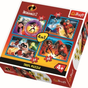 PUZZLE TREFL 4IN1 FAMILIA INCREDIBILA