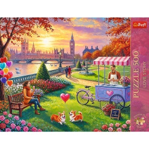 PUZZLE TREFL 500 PREMIUM PLUS LOVE STORY LONDRA ROMANTICA - Img 3