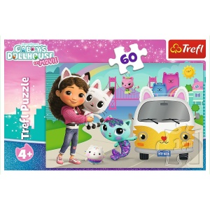 PUZZLE TREFL 60 GABBYS DOLLHOUSE CASA PISICII LUI GABBY - Img 3