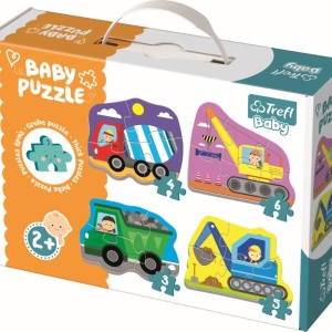 PUZZLE TREFL BABY CLASIC UTILAJE LA TREABA 18 PIESE - Img 1
