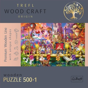 PUZZLE TREFL DIN LEMN 500+1 PIESE LUMEA MAGICA - Img 5
