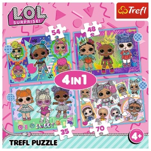 PUZZLE TREFL LOL 4IN1 CUNOASTE PAPUSILE - Img 6