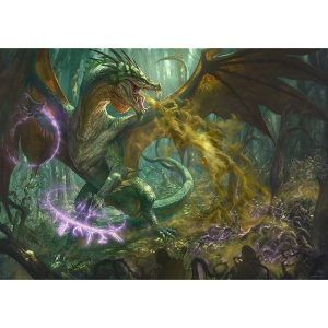 PUZZLE TREFL UFT 1000 DUNGEONS DRAGONS DRAGONUL VERDE - Img 2
