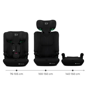 SCAUN AUTO KINDERKRAFT COMFY 75-150 CM, BLACK - Img 5