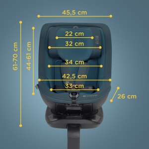 SCAUN AUTO KINDERKRAFT I-GUARD PRO I-SIZE 61-105 CM, GRAPHITE BLACK - Img 12