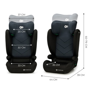 SCAUN AUTO KINDERKRAFT I-SPARK, I-SIZE 100-150 CM, BLACK - Img 8