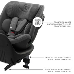 SCAUN AUTO KINDERKRAFT XRIDER 2 I-SIZE 40-150 CM GREY - Img 7