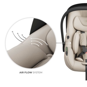 SCOICA AUTO KINDERKRAFT I-LITE CU BAZA ENDURA SAFE FX BEIGE - Img 11