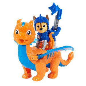Set 2 Figurine Paw Patrol Rescue Knights - Chase si Dragonul Draco - Img 2