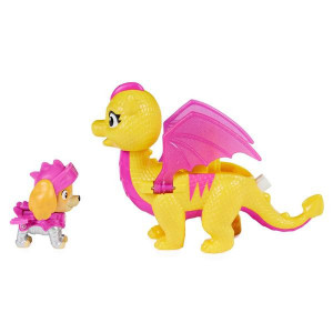 Set 2 Figurine Paw Patrol Rescue Knights - Skye si Dragonul Scorch - Img 4