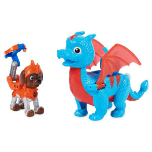 Set 2 Figurine Paw Patrol Rescue Knights - Zuma si Dragonul Ruby - Img 4