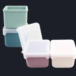 SET 2 RECIPIENTE SILICON, MELII, BLUE MINT - Img 3