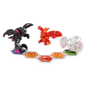 Set 3 Figurine Bakugan Evolutions Starter Pack Sairus Ultra, Warrior Whale si Dragonoid Evo - Img 3