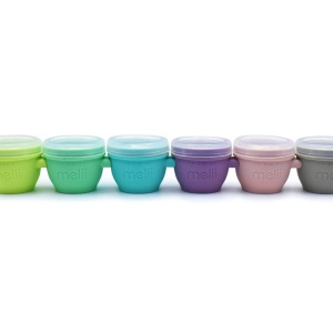 SET 6 RECIPIENTE SILICON SNAP&GO, MELII, 59 ML