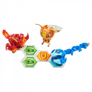 Set Bakugan Geogan Rising, Starter Pack - Ferascal Ultra, Crustillion si Oxidox - Img 2