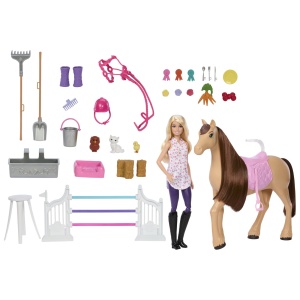 Set de Joaca Barbie Estate, Ultimate Stable cu Accesorii si Detalii Realiste - Img 3