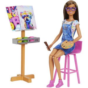 Set de joaca Barbie You can be - Atelier de pictura - Img 5