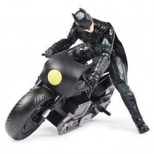Set de Joaca Batman The Movie, Figurina Batman si Motocicleta, 30cm - Img 2