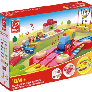 Set de joaca Hape - Sina de tren curcubeu