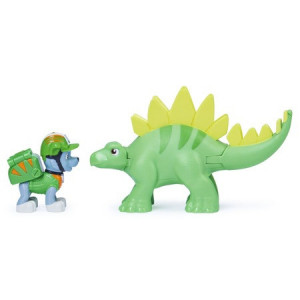 Set de joaca Paw Patrol - Dino Rescue, Catelus Rocky si dinozaur Stegosaurus - Img 4