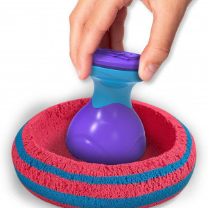 Set Kinetic Sand - Sandtastic, albastru si rosu, 907g - Img 5