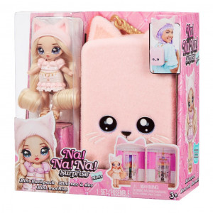 Set papusa Na! Na! Na! Surprise, Mini Backpack Parisian Kitty