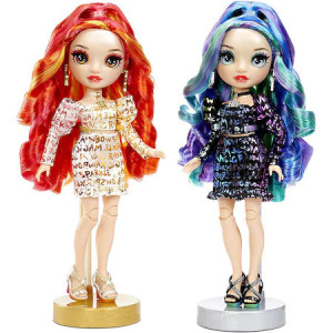 Set papusi Rainbow High gemenele Laurel si Holly De'Vious - Img 3