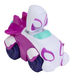 SPIDEY SI PRIETENII LUI UIMITORI MARVEL SUPER ROLLERS SET FIGURINA GHOST SPIDER CU VEHICUL 5.5CM - Img 4