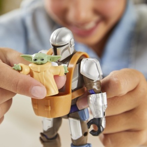 STAR WARS MIX MASHERS DELUXE SET FIGURINA MANDALORIAN AND GROGU 12CM SI ACCESORII - Img 7