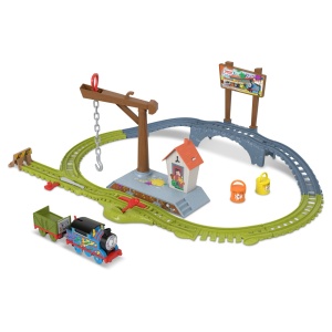 THOMAS SET DE JOACA CU LOCOMOTIVA MOTORIZATA THOMAS LIVREAZA VOPSEAUA - Img 6