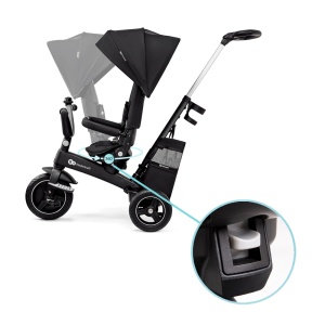TRICICLETA KINDERKRAFT EASYTWIST, BLACK - Img 12