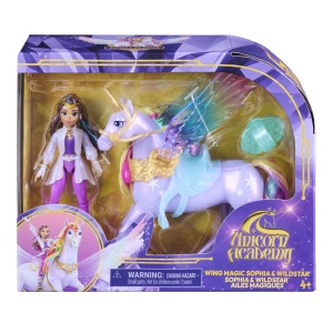 UNICORN ACADEMY SET MAGIA ARIPILOR CU PAPUSA SOPHIA SI UNICORNUL WILDSTAR CU ACCESORII - Img 2