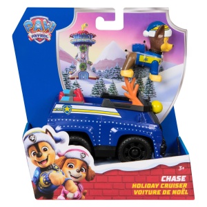 Vehicul si Figurina Paw Patrol, Chase Holiday Cruiser - Img 2