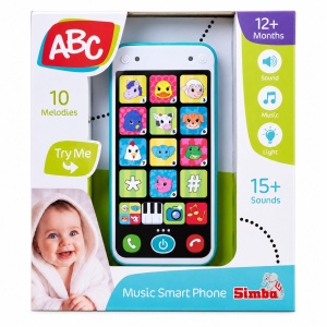 ABC TELEFON INTELIGENT CU MUZICA SI LUMINI BEBE - Img 2