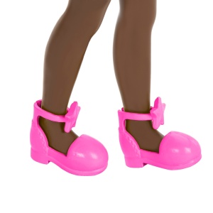BARBIE PAPUSA CHELSEA CREOLA CU PAR AFRO SI ROCHITA MOV - Img 6