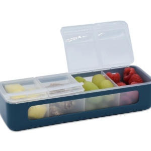 CUTIE SNACK 4 COMPARTIMENTE, MELII LUXE, BLUE - Img 2