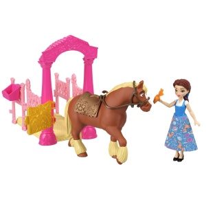 DISNEY PRINCESS SET DE JOACA GRAJDUL REGAL AL LUI BELLE PAPUSA SI ACCESORII - Img 4