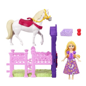 DISNEY PRINCESS SET DE JOACA GRAJDUL REGAL AL LUI RAPUNZEL PAPUSA SI ACCESORII - Img 3