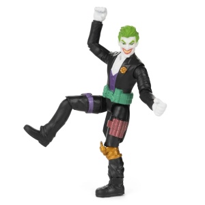 Figurină Joker articulată 10 cm cu 3 accesorii surpriză – jucărie DC compatibilă cu Batman