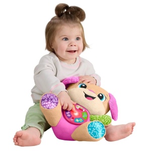 FISHER PRICE CATEL INTERACTIV CU URECHI ROZ RADE SI INVATA - Img 3