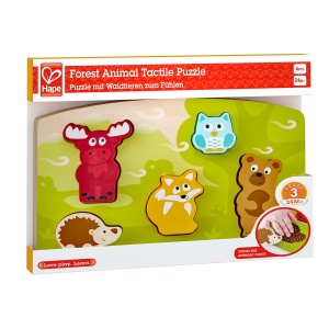 HAPE PUZLLE TACTIL - ANIMALELE DIN PADURE