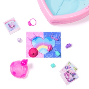 HATCHIMALS ALIVE NEON RAINBOW SET PETRECERE LA PISCINA - Img 2
