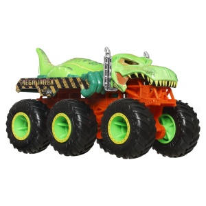 HOT WHEELS MONSTER TRUCK BIG RIGS MASINUTA METALICA CU 6 ROTI MEGA-WREX SCARA 1 LA 64 - Img 2